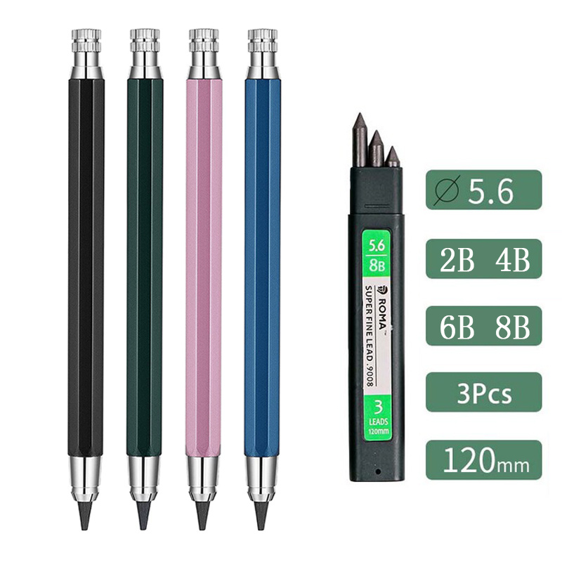 5.6mm Automatic Pencil Metal Penholder Sketch Paint..